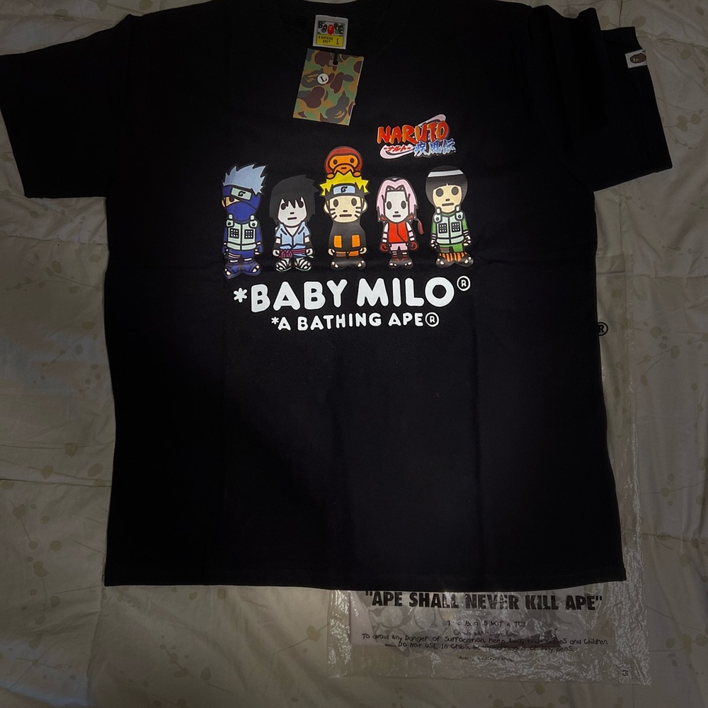 Black Baby Milo x Naruto T-Shirt